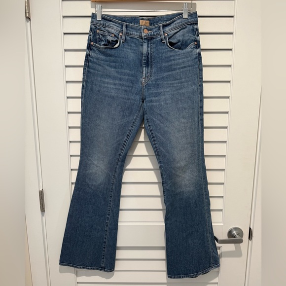 MOTHER Denim - MOTHER  The Weekender Blue Flare Leg Jeans